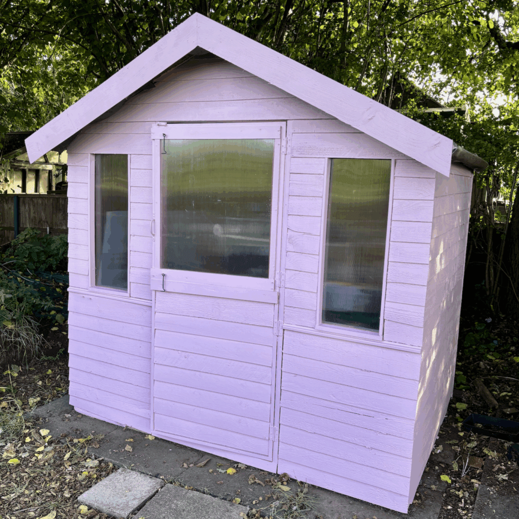 Shed now after being fixed up.